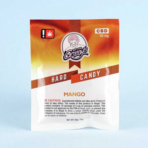 Not Your Grannys Mango Chili CBD Hard Candy by Rose City Confections
