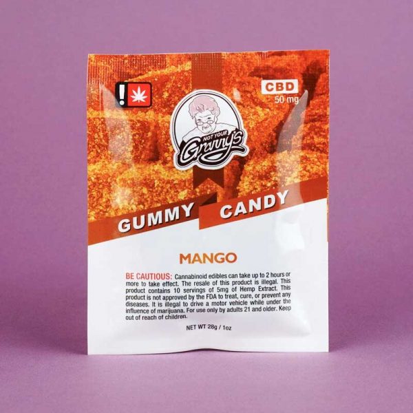 Not Your Grannys Mango CBD Gummy Candy by Rose City Confections
