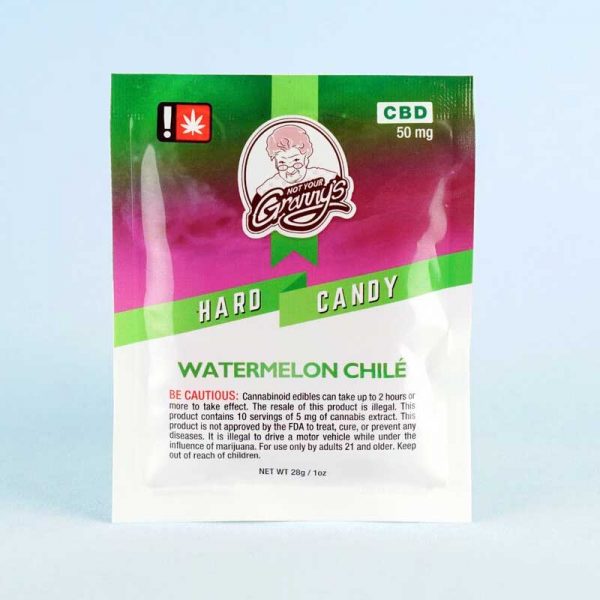 Not Your Grannys Watermelon Chili CBD Hard Candy by Rose City Confections